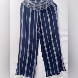Indigo Rein Blue and White Striped Pants